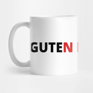 Guten Morgen! Simple Minimalistic Design in Black, Red, and Yellow German Flag Colors Mug